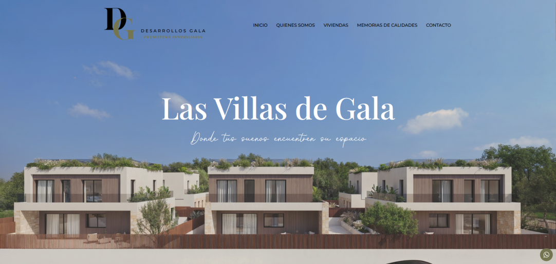 Nuevo Proyecto Web en Wordpress para Desarrollos Gala SL